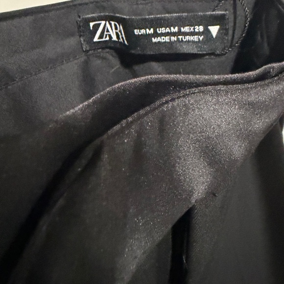 Zara Black Tuxedo Pants size Medium - Picture 6 of 6